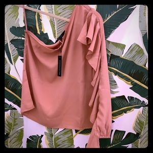 One shoulder Walter Baker blouse size S